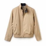 BH6255 00 WF4 macaron/marine Blouson Harrington zippé en twill de coton uni LACOSTE (BOUTIQUE MAJOS)