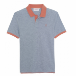 polo homme mc bicolore gris clair chiné VICOMTE ARTHUR (BOUTIQUE MAJOS)