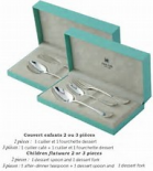 Ercuis - Vieux Paris couvert enfant 3 pieces en ecrin (TABLE & CADEAUX)