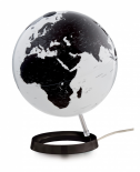 GLOBE TERRESTRE DESIGN LUMINEUX NOIR & BLANC (AU PAPYRUS)