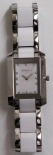 MONTRE DAME 50M CERAMIQUE BLANCHE/ACIER MYSTERY CANNE DIAMANTS NACRE VERRE SAPHIR 2457342 (BIJOUTERIE LOUBAT)