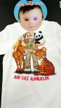 T-shirt message enfant (CHIC ET GLAM)