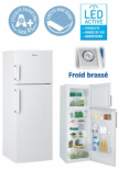Réfrigérateur - Congélateur CANDY = CCDS6172FWH = 307 Litres 2 portes  Classe A+ (SIRAM électroménager)